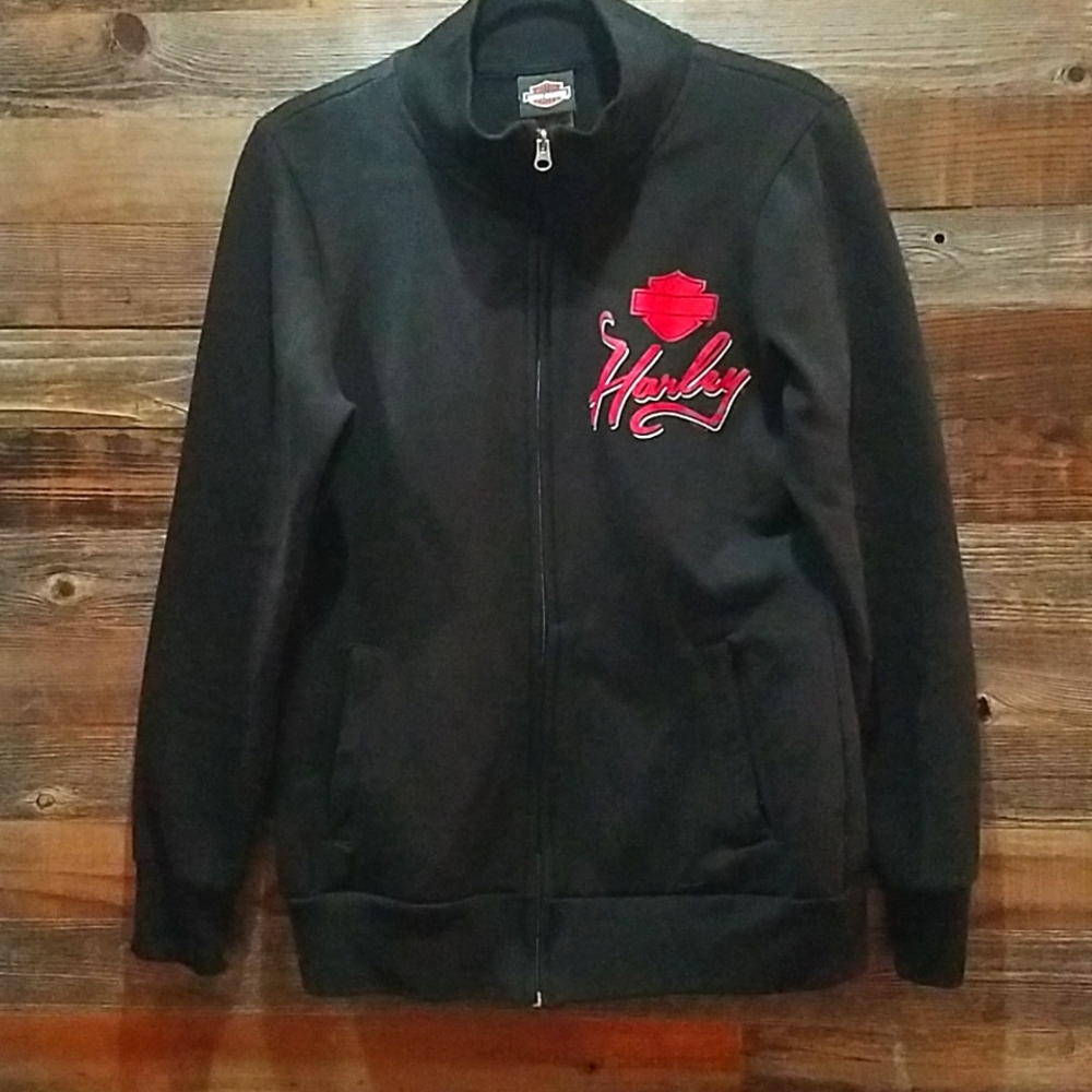 Harley Davidson zip up sweatshirt.